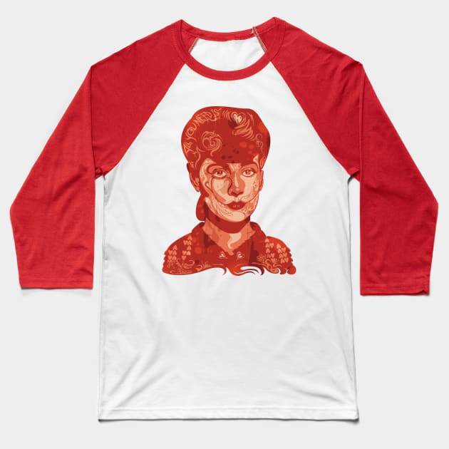 Rachel Baseball T-Shirt by BeeryMethod